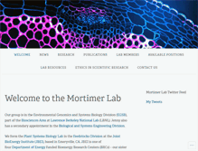 Tablet Screenshot of mortimerlab.org